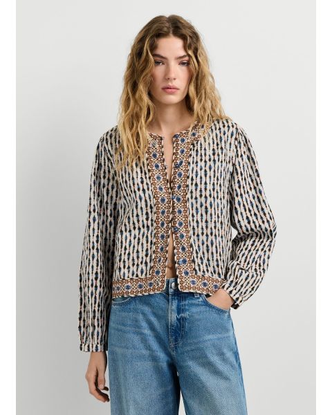 Jacke PEPE JEANS Ikat Mousse White