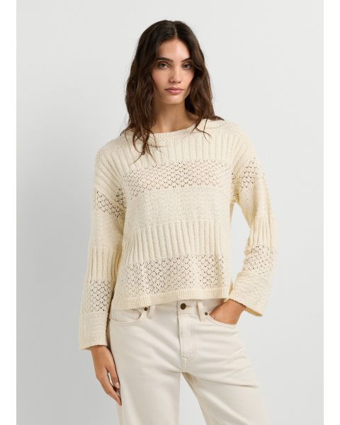 Pullover PEPE JEANS Alaya Mousse White