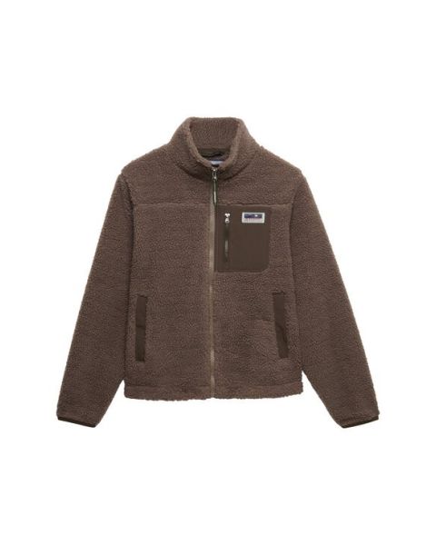 Heritage Fleecejacke SUPERDRY Dark Taupe