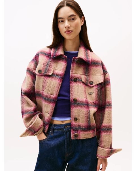 Wollmix Trucker-Jacke TOMMY HILFIGER