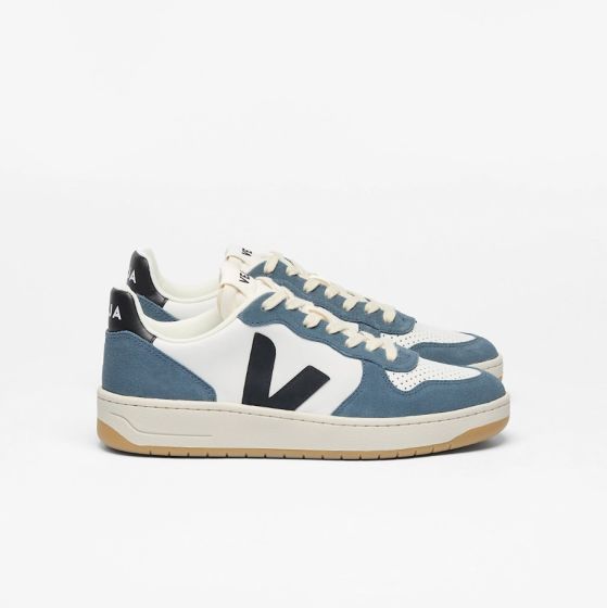 Sneaker VEJA V-10 Leather White Black California Men