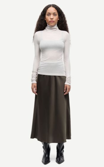 Stehkragenshirt SAMSØE & SAMSØE Sasonnet Pumice Stone