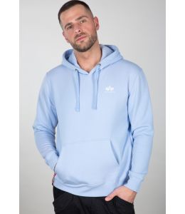 Kapuzensweater ALPHA INDUSTRIES Basic Hoody Small Logo Light Blue