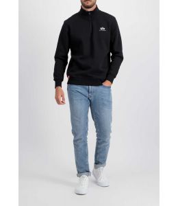 Sweater ALPHA INDUSTRIES Half Zip Sweater SL Black