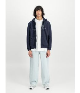 Zip Hoodie ALPHA INDUSTRIES Rep. Blue
