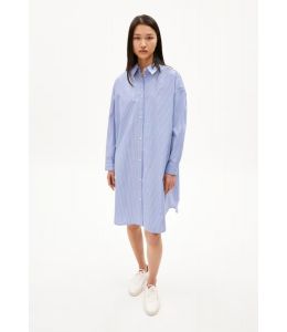 Bluse ARMEDANGELS Pfileaa Stripe White-Lapis Blue