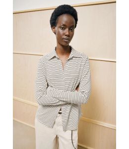 Bluse ARMEDANGELS Nalaannia Oatmilk-Black