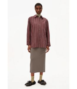 Bluse ARMEDANGELS Haliaa Striped Dark Berry