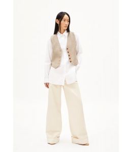 Gilet ARMEDANGELS Sineriaa Check Sandstone