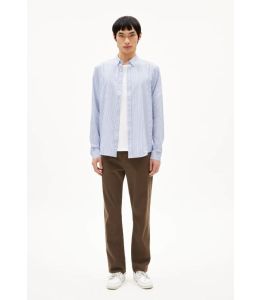 Hemd ARMEDANGELS Quaasa Stripes White - Dark Morning