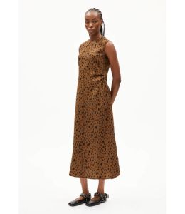 Kleid ARMEDANGELS Emalanaa Leopaa Dark Camel
