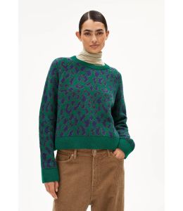 Pullover ARMEDANGELS Diliriaa Leopaa Emerald Green