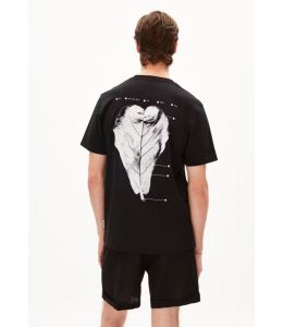 T-Shirt ARMEDANGELS Aadoni Leaaf Black