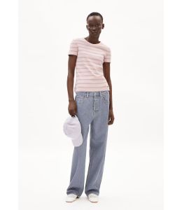 T-Shirt ARMEDANGELS Kardaa Stripes Rosalilly-Misty Morning