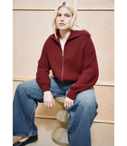 Strickjacke ARMEDANGELS Velvet Red-Light Velvet Red