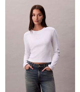 Langarmshirt CALVIN KLEIN Baby-Langarmshirt Bright White