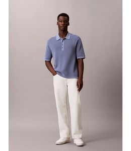 Poloshirt CALVIN KLEIN Poloshirt mit Waffelstruktur