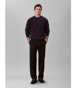 Sweater CALVIN KLEIN Allover-Logo Nightsky