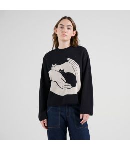 Pullover DEDICATED Limhamn Kittens Black