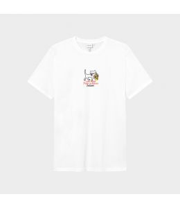 T-Shirt DEDICATED Stockholm Pizza Love White