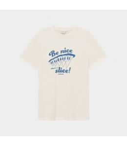 T-Shirt DEDICATED Stockholm Share a Slice Off White