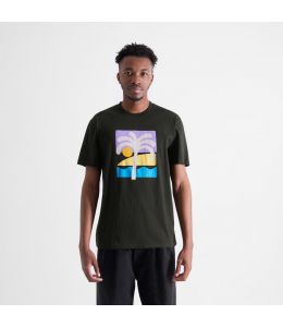 T-Shirt DEDICATED Stockholm Beach Palm Black