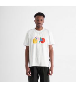 T-Shirt DEDICATED Stockholm Paper Cut Bike White