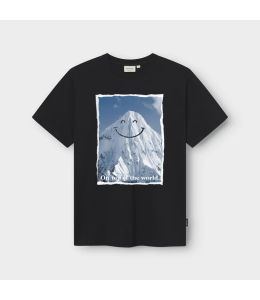 T-Shirt DEDICATED Stockholm Happy Mountain Black