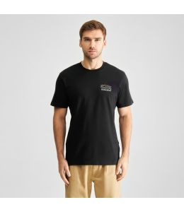 T-Shirt DEDICATED Stockholm Line Mountains Logo Black