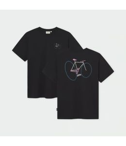 T-Shirt DEDICATED Stockholm Wonky Bike Black