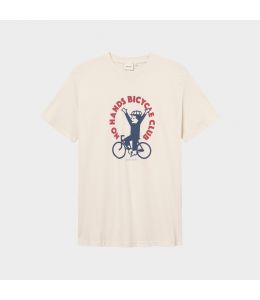 T-Shirt DEDICATED Stockholm No Hands Oat White