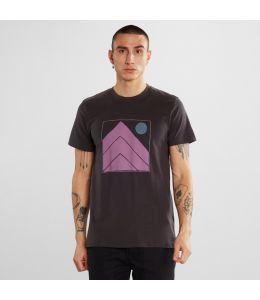 T-Shirt DEDICATED Stockholm Square Peaks Charcoal