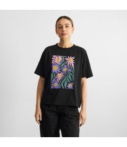 T-Shirt DEDICATED Vadstena Daisy Block Black