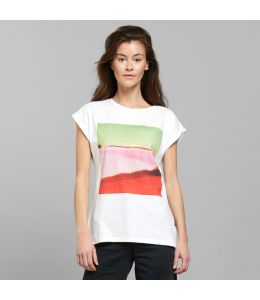 T-Shirt DEDICATED Visby Landscape White