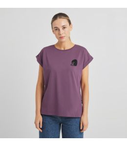 T-Shirt DEDICATED Visby Curious Cat Berry Purple