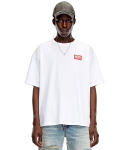 T-Shirt DIESEL mit Jacquard-Logo-Patch
