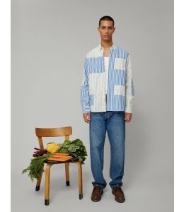 Hemd FORET Camp Patch Shirt Light Blue