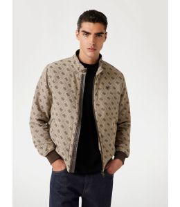 Jacke GUESS Jacquard Sand 4G Logo 