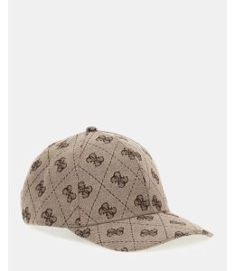 Kappe GUESS Basecap Jacquard-Logo Braun