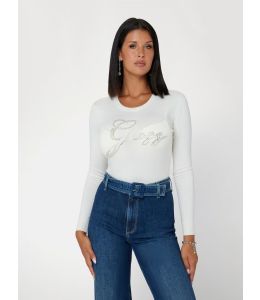 Pullover GUESS Cream White