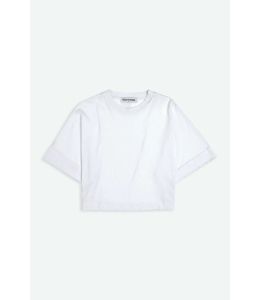 Cropped T-Shirt K.O.I. Weiß