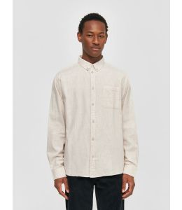 Flanellhemd KNOWLEDGE COTTON APPAREL Greige