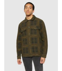 Double Bonded Overshirt KNOWLEDGE COTTON APPAREL Green Check