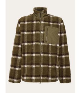 Teddy Jacke KNOWLEDGE COTTON APPAREL Green Check