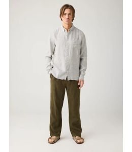 Hemd KNOWLEDGE COTTON APPAREL Regular Striped Total Eclipse