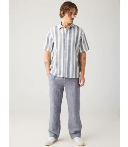 Hose KNOWLEDGE COTTON APPAREL Weite Leinenhose