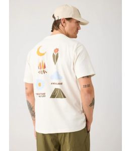 Shirt KNOWLEDGE COTTON APPAREL Back Print T-Shirt