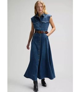 Jeanskleid LEE Maxi Western Dress Dark Magic