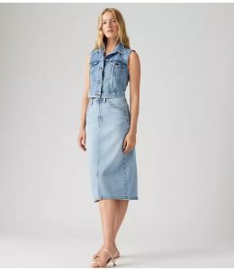 Jeansrock LEVI´S® Mit Seitenschlitz Riveting Clean Hem