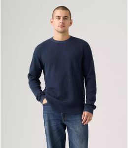 Langarmshirt LEVI´S® Thermoshirt Navy Blazer Garment Dye